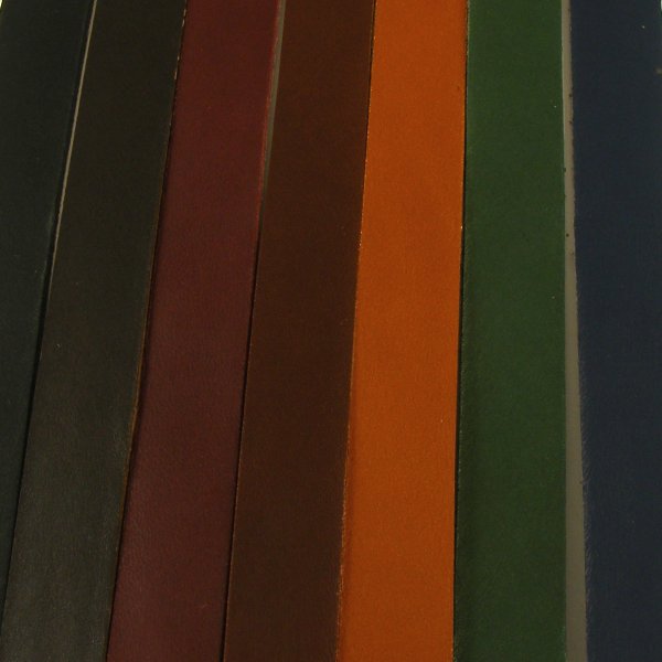 2-2.5mm Coloured Veg Tan Shoulder Strips